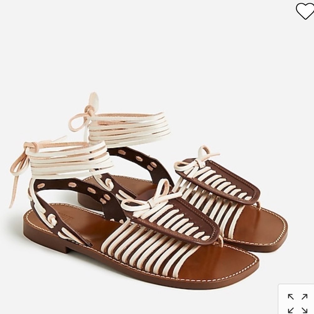 J Crew Limited-edition Monrowe™ X J.Crew lace-up sandals BH423